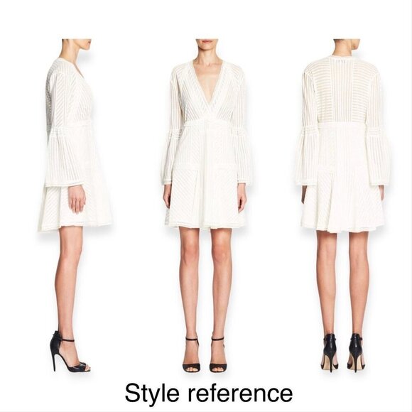 Iro Gwen Black Mesh Dress, Size‎ 40 EU/M - Picture 3 of 16